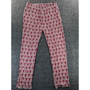 Roller Rabbit Pink Monkey Banana Pajama Pants Casual Lounge Sleepwear Sz XL Pima